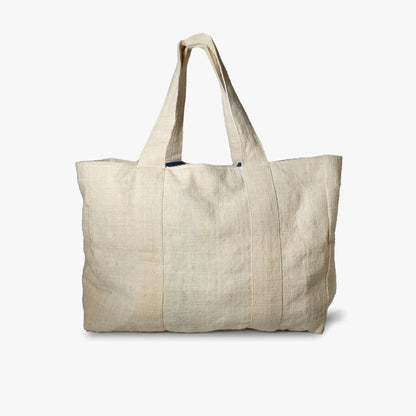 Roonnee Carry-all Tote –  Natural White Cotton