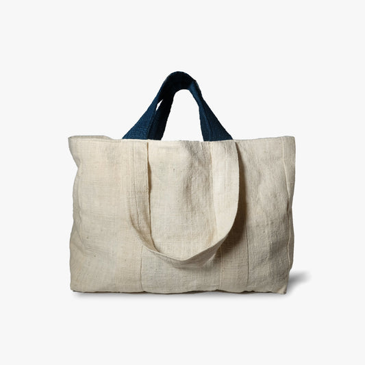 Roonnee Carry-all Tote –  Natural White Cotton