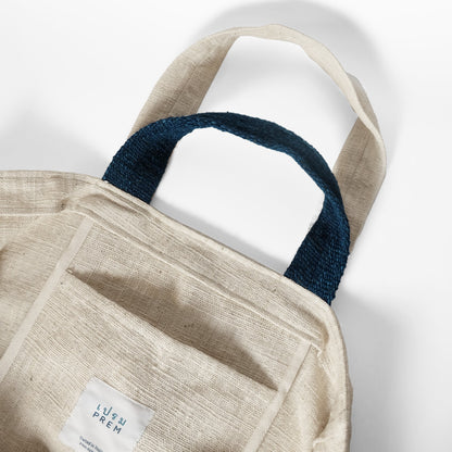 Roonnee Carry-all Tote –  Natural White Cotton