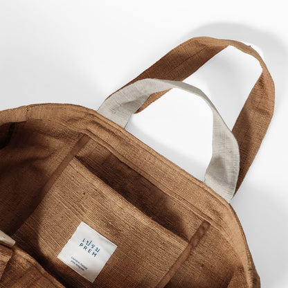Roonnee Carry-all Tote – Natural Gold Cotton