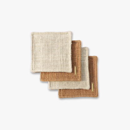 Roonnee cotton coaster – Natural color – Set of 4