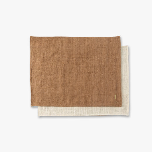 Roonnee cotton placemat – Natural color – Set of 2