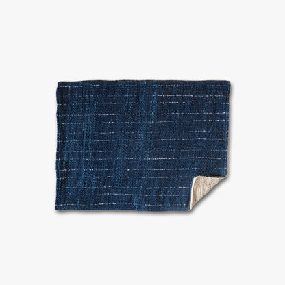 Roonnee cotton placemat – Striped Kram indigo – Set of 2